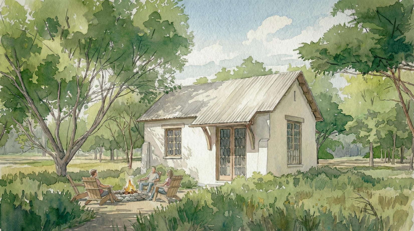 Casita with private fire pit